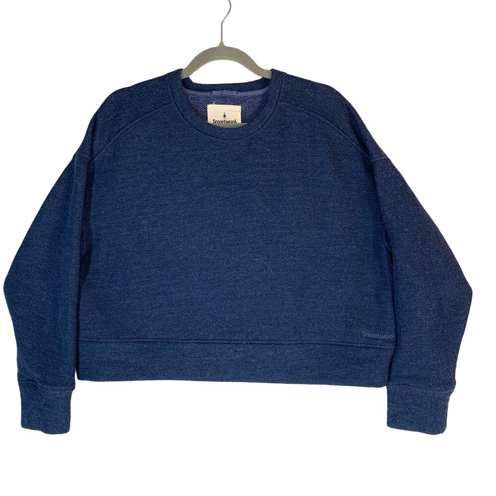 Smartwool Blue Sweater XL Blue Sweatshirt Merino Blend Pullover Casual Outdoor